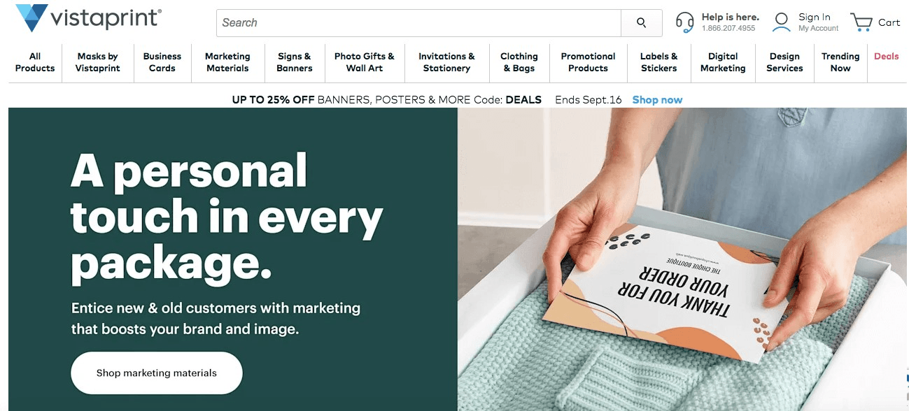 Vistaprint獨特的銷售主張 Vistaprint獨特的銷售主張